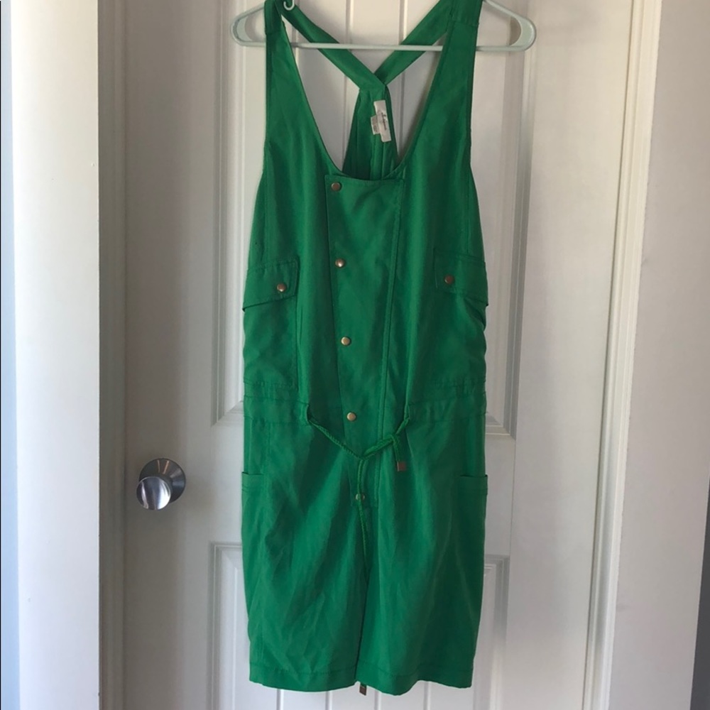 Green Romper Eleveness for Anthropologie